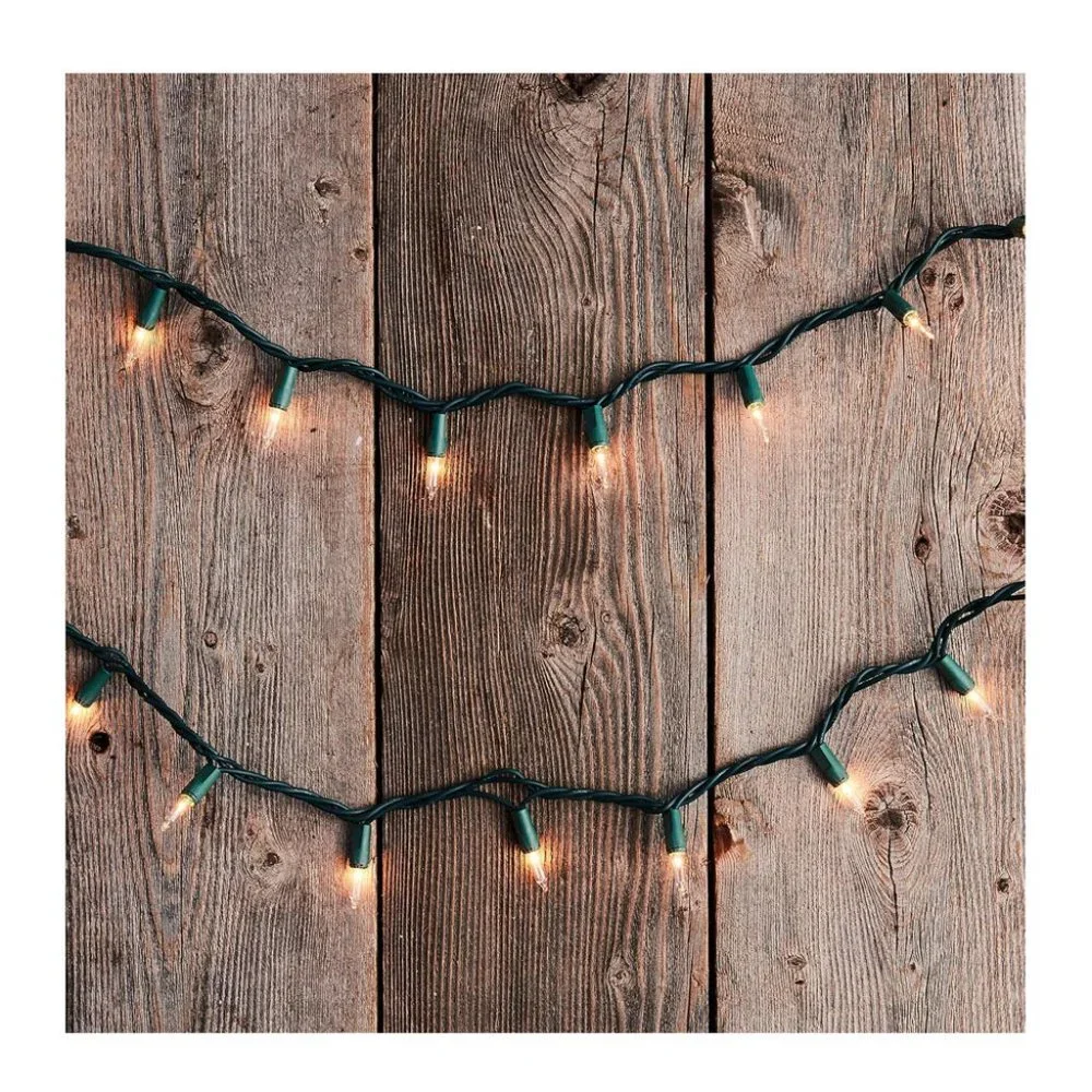 Sylvania 100 Clear Mini Christmas String Lights NWT